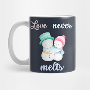 love never melts snowmen Mug